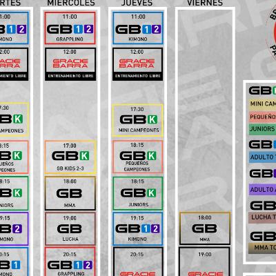 HORARIOS GRACIE BARRA PAMPLONA